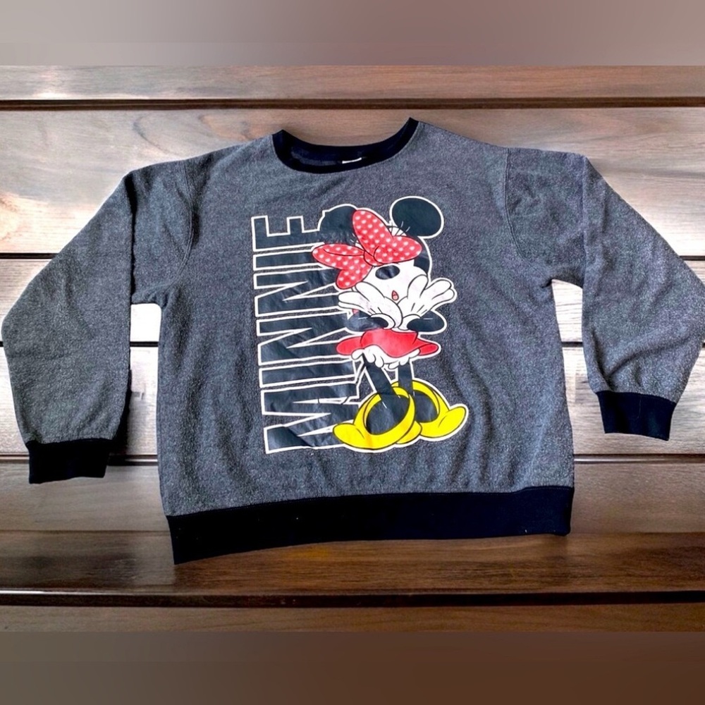 SOLD
DISNEY Minnie Mouse rare Gray Crew Neck Sweatshirt L (11/13) cotton shirt